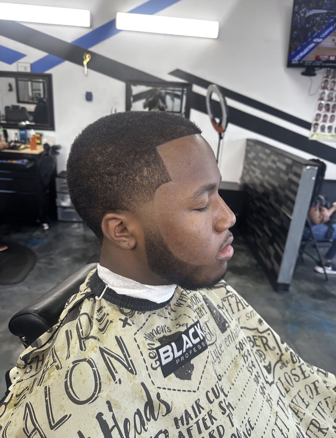 Blowout taper with sharp lineup